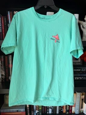 Birch Bleu Mint Green Short-Sleeve T-Shirt with Pink Logo